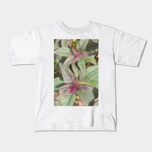 Amaranthus oil paint effect Kids T-Shirt